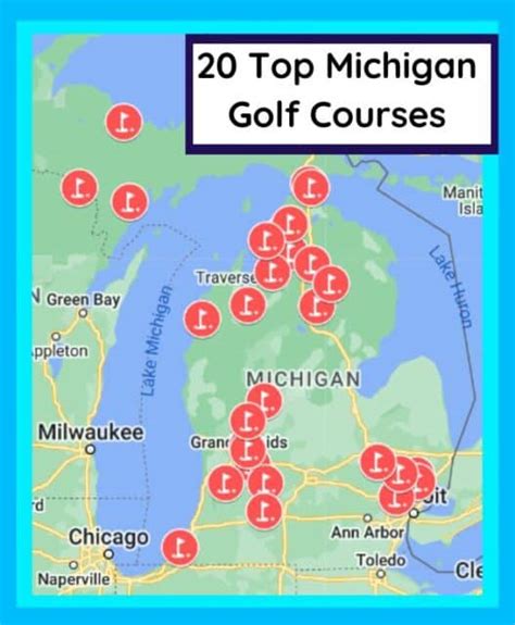 michigan golf courses map.